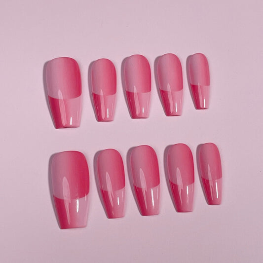 Illusion Nails French Hot Pink Ombre